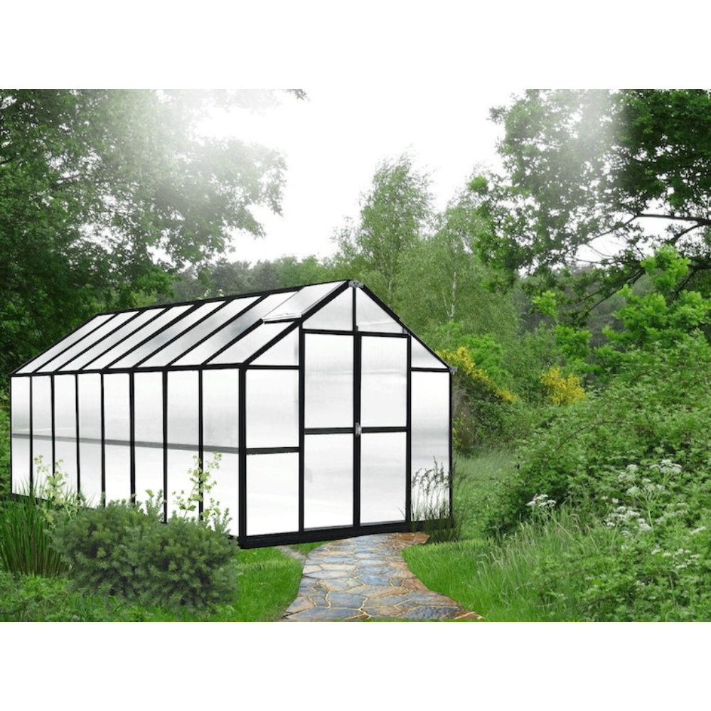 Riverstone Industries Monticello Greenhouse - Black Finish - Growers