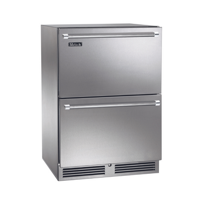 Perlick Signature 24-Inch Outdoor Undercounter Dual Zone Freezer/Refrigerator Drawers (HP24ZO-4-5/6)