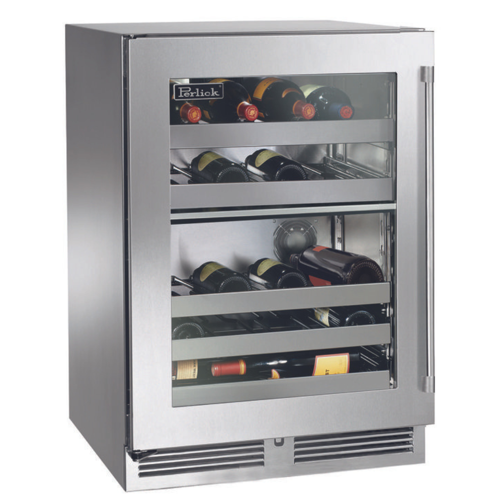 Perlick Signature 24-Inch Outdoor Undercounter Dual Zone Wine Reserve (HP24DO-4)