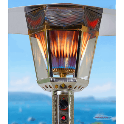 RADtec Real Flame Patio Heater - Stainless Steel