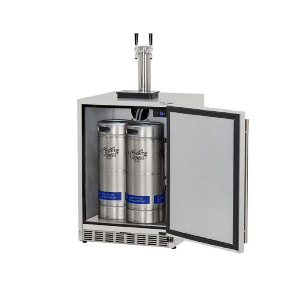 RCS Dual Tap Outdoor Stainless Steel Kegerator