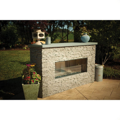 RCS Cedar Creek Outdoor Gas Fireplace (Ready-to-Finish)