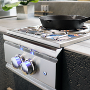 RCS Professional Series Power Side Burner with Lid