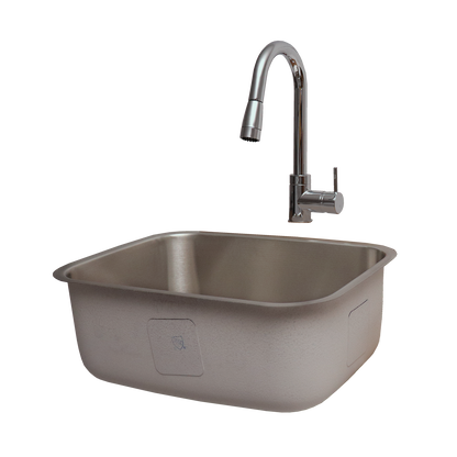 RCS Stainless Steel Undermount Sink & Faucet - RSNK2
