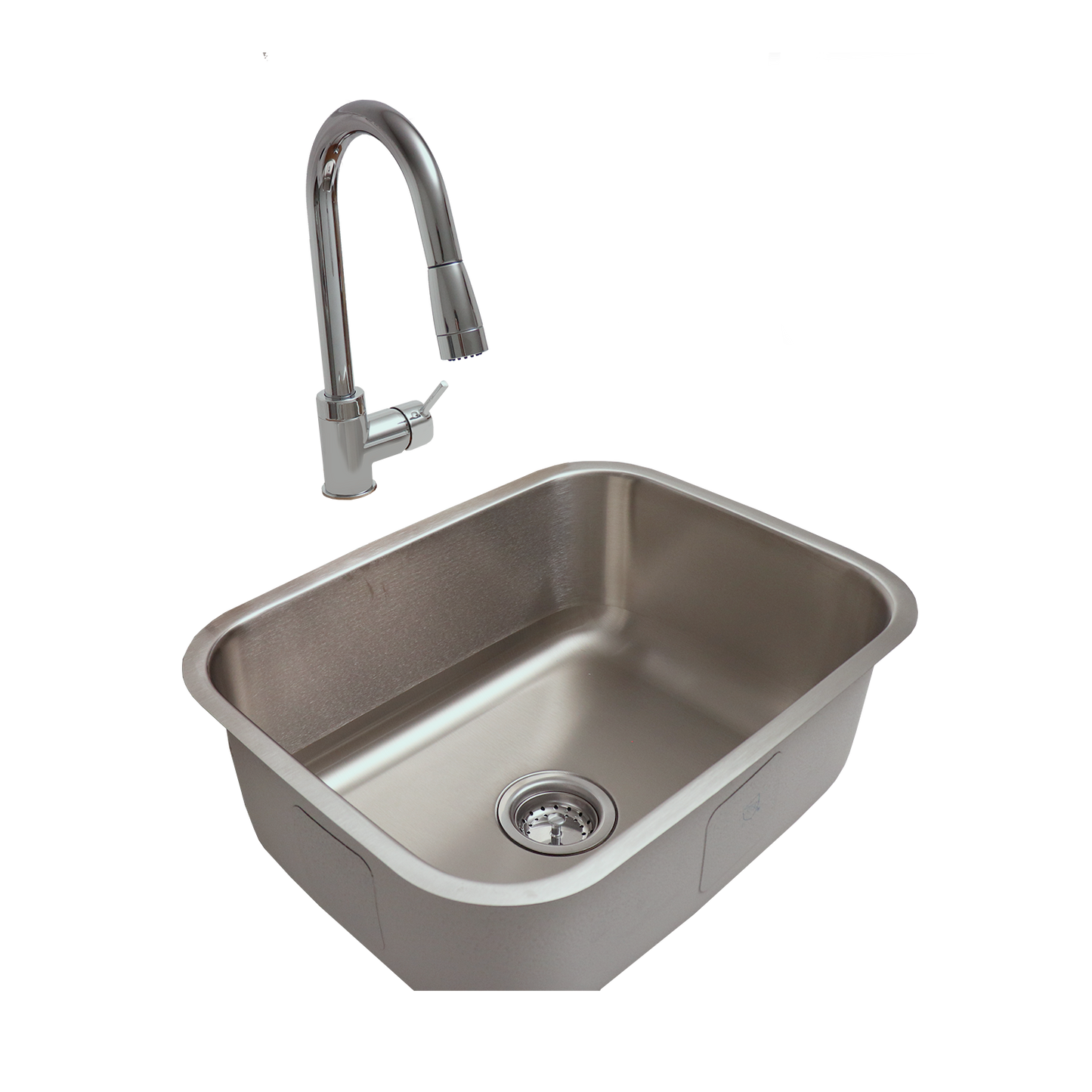 RCS Stainless Steel Undermount Sink & Faucet - RSNK2