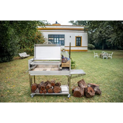 Tagwood BBQ Argentine Santa Maria Wood Fire & Charcoal Grill with Top Lid (BBQ01SS)