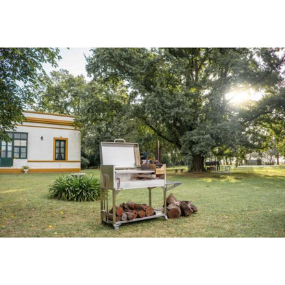Tagwood BBQ Argentine Santa Maria Wood Fire & Charcoal Grill with Top Lid (BBQ01SS)