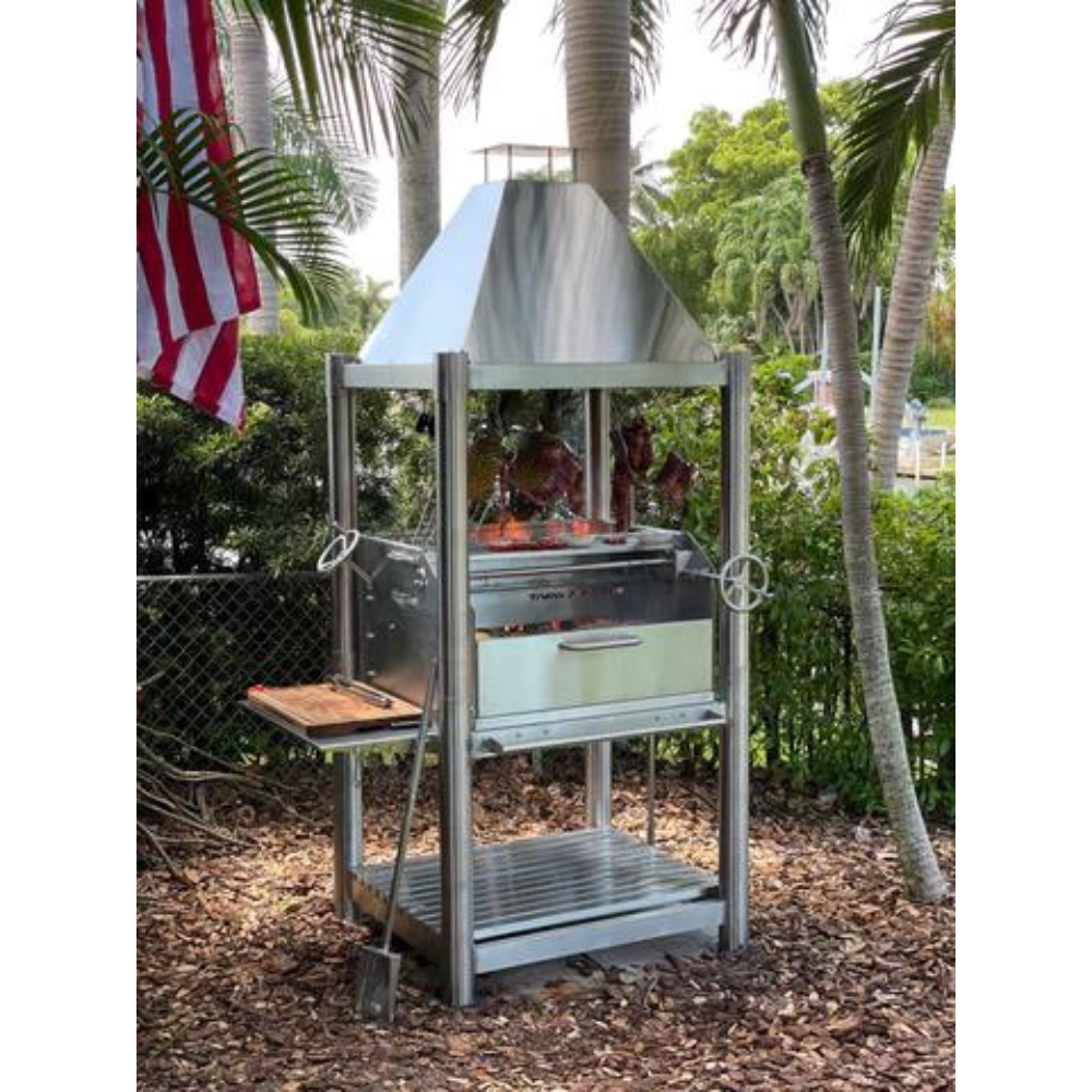 Tagwood BBQ Argentine Wood Fire & Charcoal Grill All Stainless Steel (BBQ02SS)