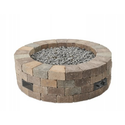 The Outdoor Greatroom Company Bronson Block Round Gas Fire Pit Kit (BRON52-K)