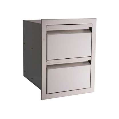 RCS Valiant Stainless Steel Fully Enclosed Double Drawer