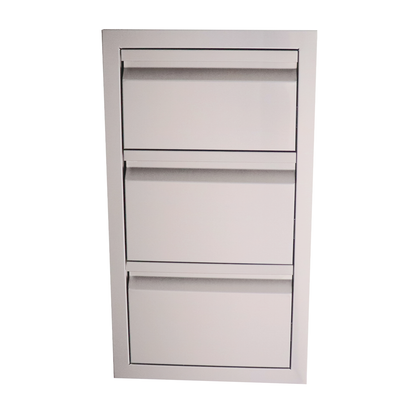 RCS Valiant Stainless Steel Fully Enclosed Triple Drawer
