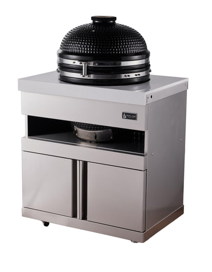 Mont Alpi Stainless Steel 18" Universal Kamado Grill Module - MA-KAM