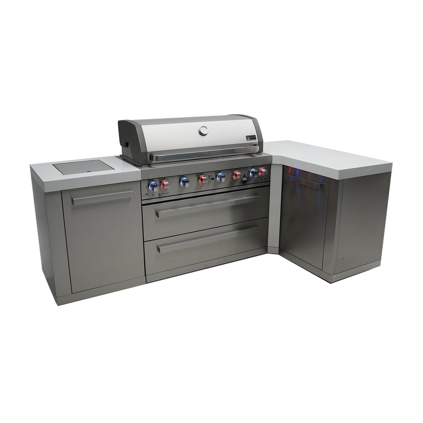 Mont Alpi 805 BBQ Grill Island with L-Shape - MAi805-90