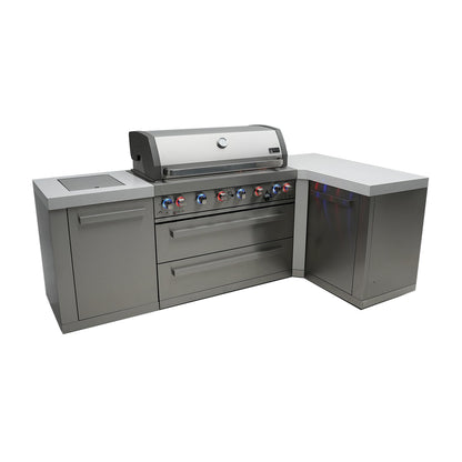 Mont Alpi 805 BBQ Grill Island with L-Shape - MAi805-90