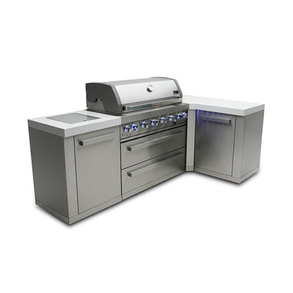 Mont Alpi 805 BBQ Grill Island with L-Shape - MAi805-90