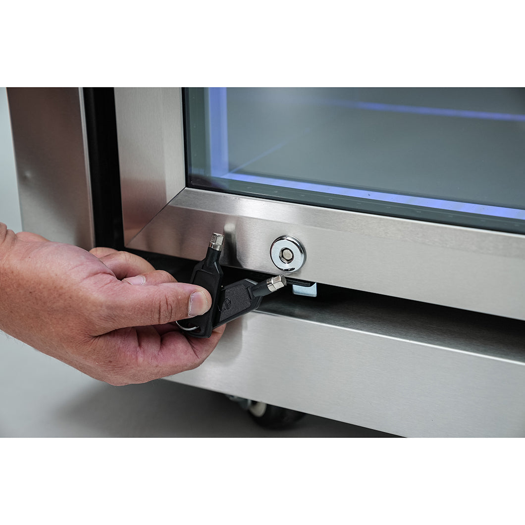 Mont Alpi 805 Deluxe BBQ Grill Island with L-Shape & Fridge Cabinet - MAi805-D90FC