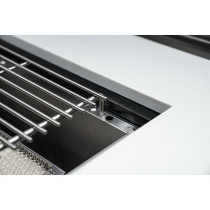 Mont Alpi 400 Deluxe BBQ Grill Island with Extra Storage & Fridge - MAi400-DFCXL