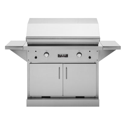 TEC Patio 2FR 44-Inch Infrared Gas Grill On Stainless Steel Cabinet
