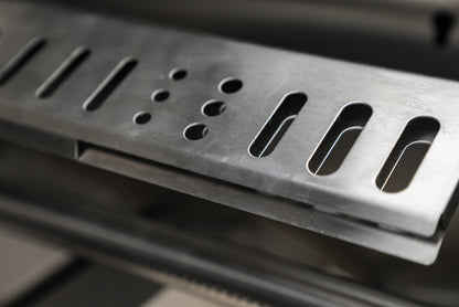 Mont Alpi 400 Deluxe BBQ Grill Island with L-Shape, Beverage Center, Kegerator, Kamado Module, Extra Storage & Fridge - MAi400-D90KEGBEVFCKAMXL