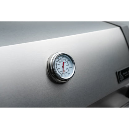 Mont Alpi 400 Deluxe BBQ Grill Island with Kegerator, Kamado Module, Extra Storage & Fridge - MAi400-DKEGKAMFCXL